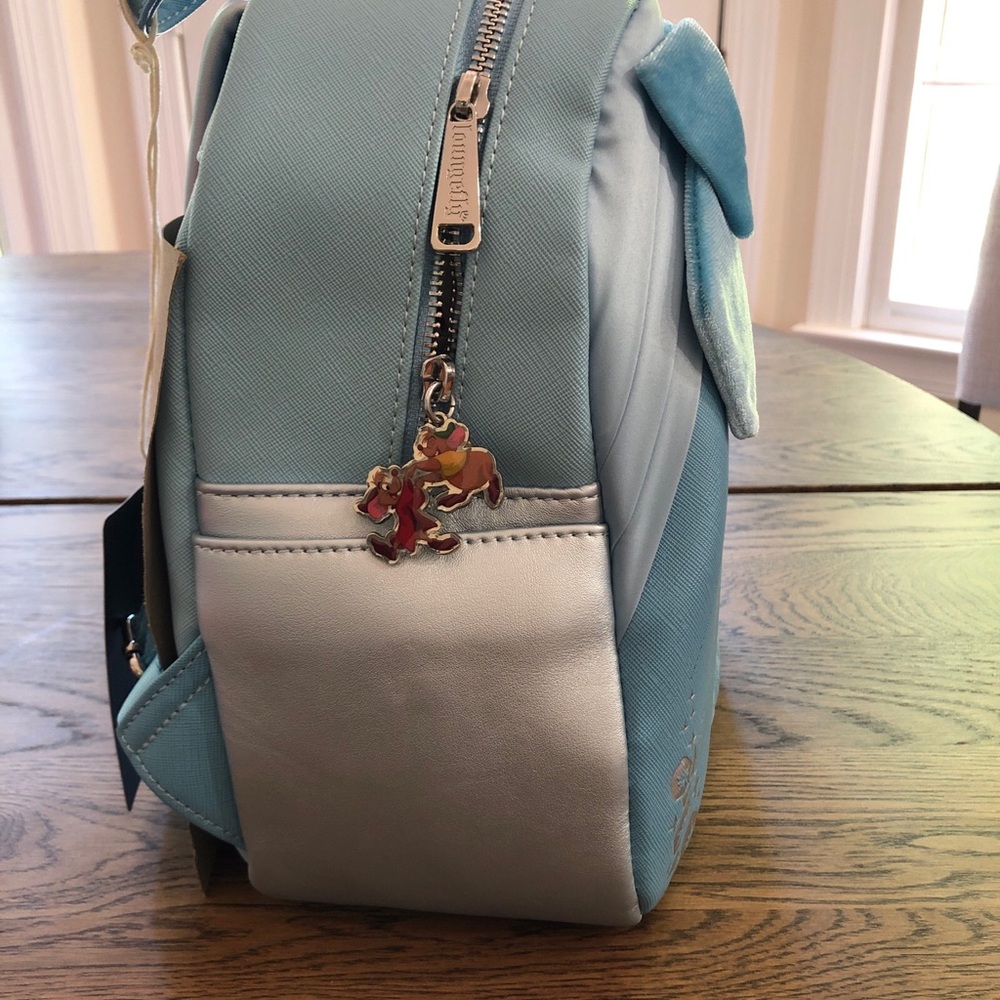 Loungefly Disney Cinderella Blue Bow Dress Mini Backpack -new - Picture 7 of 7